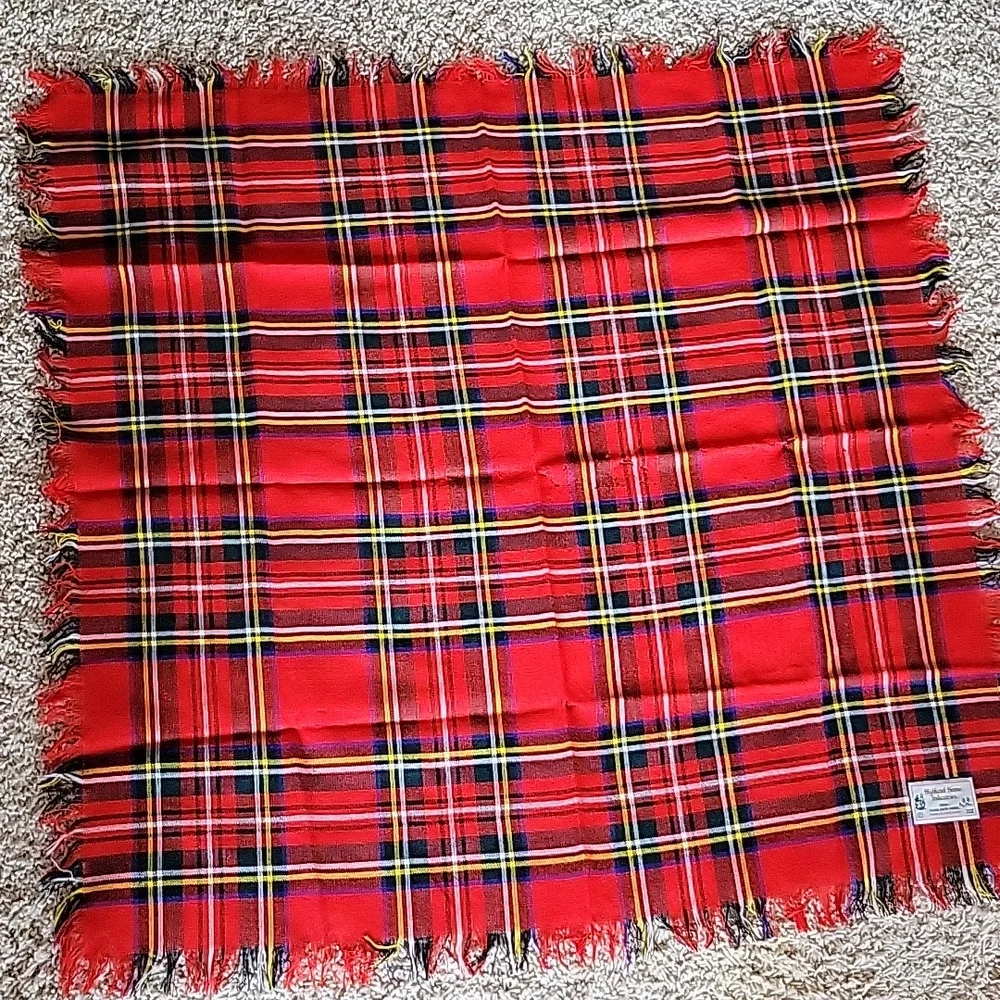 Highland Home Industries tartan scarf